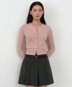 MUSINSA STANDARD WOMAN MUSINSA STANDARD WOMAN Cardigan Slim Fit [Rose Water]