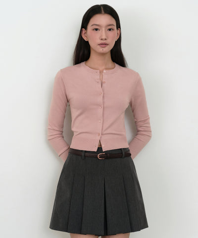 MUSINSA STANDARD WOMAN Cardigan Slim Fit [Rose Water]