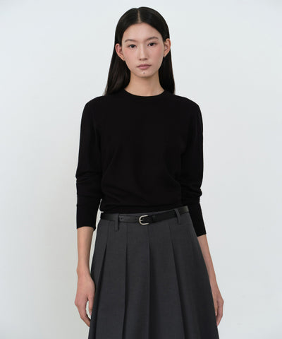 MUSINSA STANDARD WOMAN Women's Essential Round Neck Knit [Size]