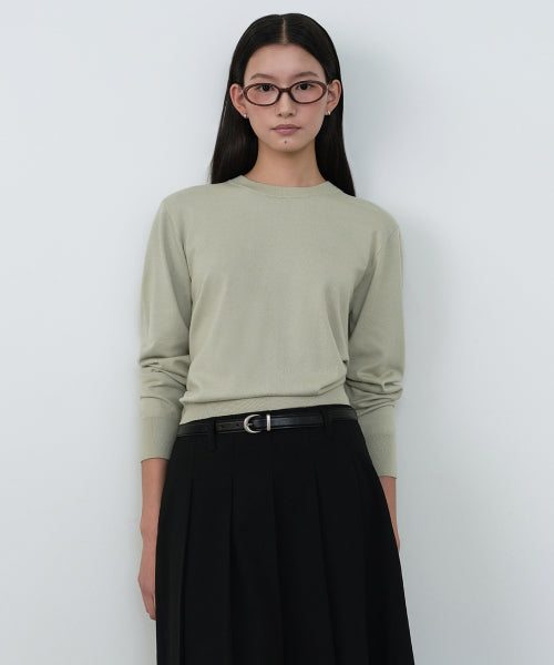 MUSINSA STANDARD WOMAN MUSINSA STANDARD WOMAN Women's Essential Round Neck Knit [Size]