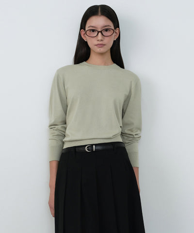 MUSINSA STANDARD WOMAN Women's Essential Round Neck Knit [Size]