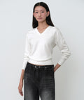 MUSINSA STANDARD WOMAN MUSINSA STANDARD WOMAN Women's Essential V Neck Knit [Ivory]