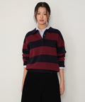 MUSINSA STANDARD WOMAN MUSINSA STANDARD WOMAN Women's Bold Stripe Collared Knit [Size]