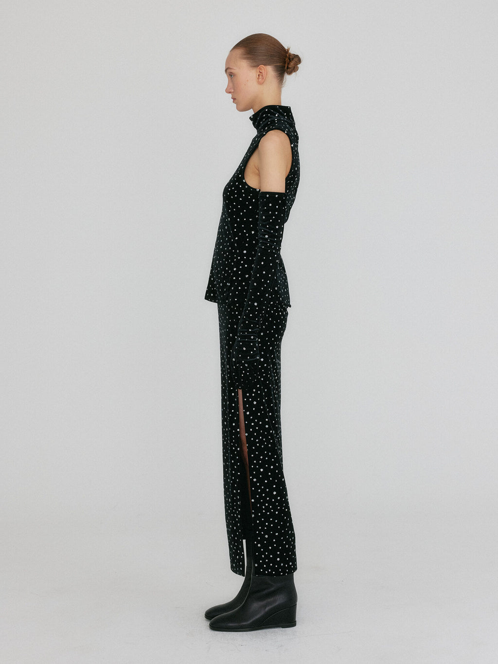 EENK ZACQLIN Straight Skirt - Jazzy Black