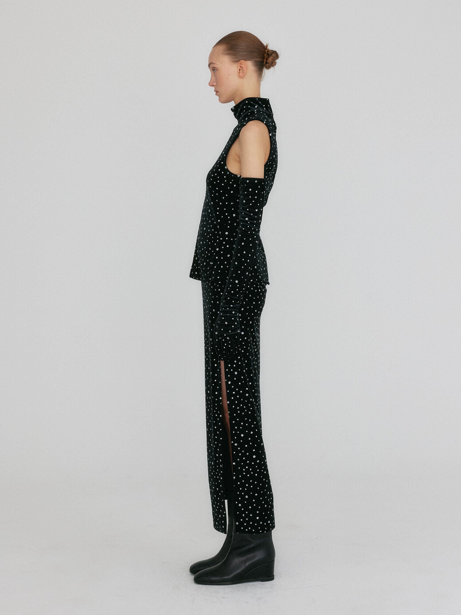 EENK ZACQLIN Straight Skirt - Jazzy Black