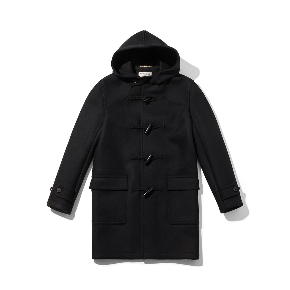 SAINT LAURENT SAINT LAURENT Duffel Coat - Black