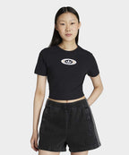 ADIDAS ADIDAS Cut Out Lip Tee - Black