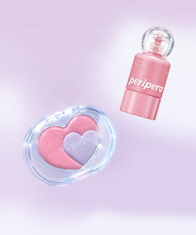Peripera Heart Pocket Beam Blush Set