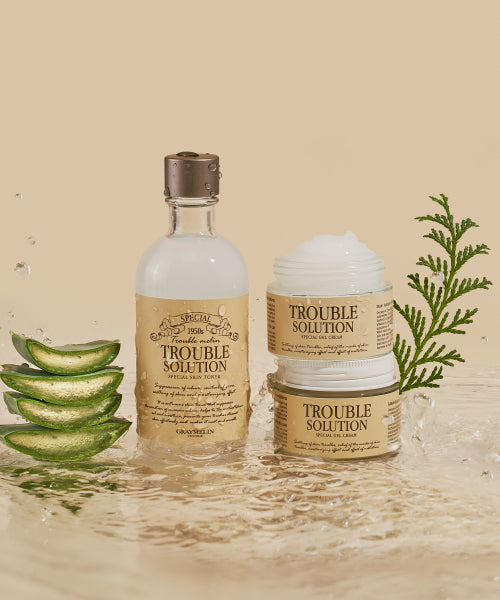 GREYMELIN GREYMELIN Trouble Solution Skin Care Set (Toner 130ml + Cream 50g)