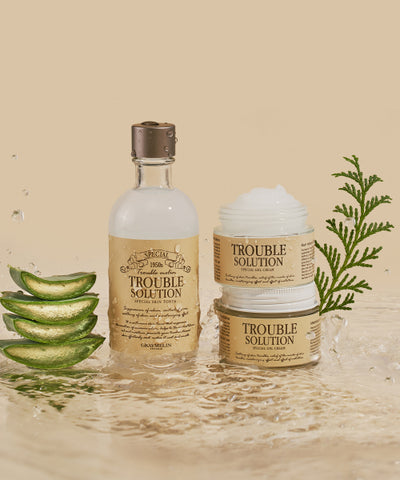 GREYMELIN Trouble Solution Skin Care Set (Toner 130ml + Cream 50g)