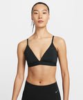 NIKE NIKE Foam Light Support Pad Triangle Sports Bra - Black: Smoke Gray