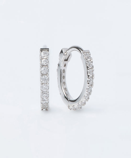 MUSINSA STANDARD WOMAN MUSINSA STANDARD WOMAN Women's 925 Silver Brilliant Mini Hoop Earrings