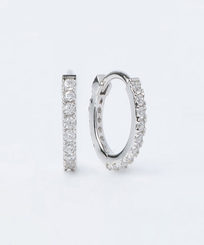 MUSINSA STANDARD WOMAN Women's 925 Silver Brilliant Mini Hoop Earrings