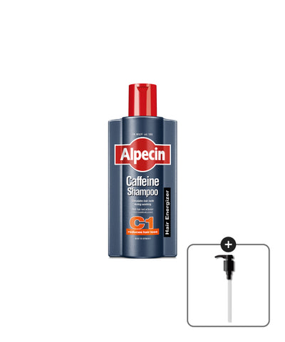 Alpecin Caffeine Shampoo C1 (Hair Strengthening) 600ml + Pump provided