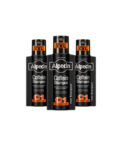 ALPECIN Alpecin Caffeine Shampoo C1 Black Edition (Hair and Scalp Strengthening) 375ml