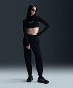 NIKE NIKE Jogger Pants Mid-Rise - Black: Dark Smoke Gray