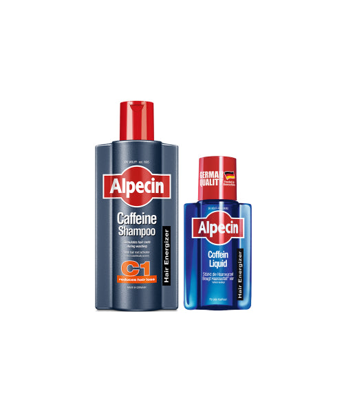 ALPECIN Alpecin Caffeine Shampoo C1 (Hair Strengthening) 600ml + Liquid Hair Tonic 200ml