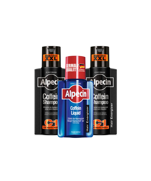 ALPECIN Alpecin Caffeine Shampoo C1 Black Edition (Hair and Scalp Strengthening) 375ml