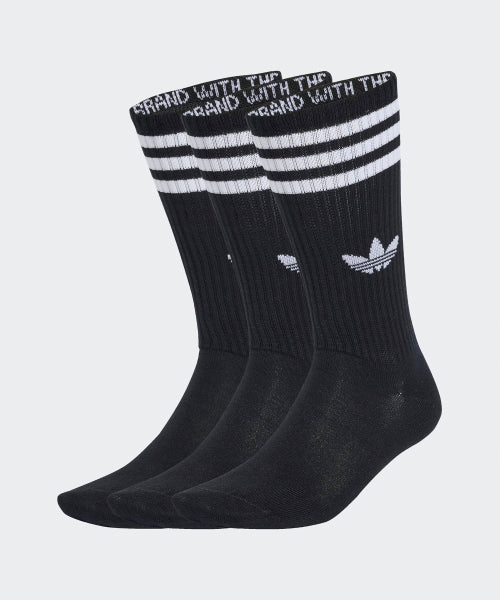 ADIDAS ADIDAS 3-stripe high crew socks - Black