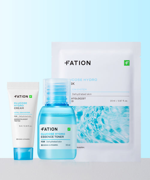 FATION FATION Dextrose Hydro Trial Kit (20ml toner + 5ml cream + 1 mask pack)