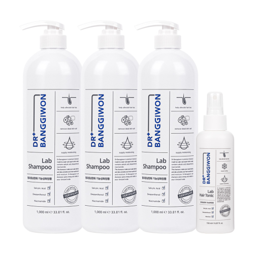 DR.BANGGIWON 3 wrap hair loss shampoo 1000ml + hair tonic 150ml