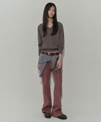 MUSINSA STANDARD WOMAN MUSINSA STANDARD WOMAN Denim Pants Smoke Pink