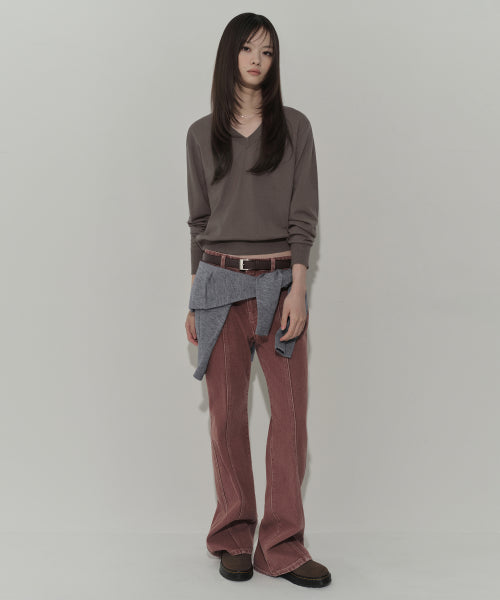 MUSINSA STANDARD WOMAN MUSINSA STANDARD WOMAN Denim Pants Smoke Pink