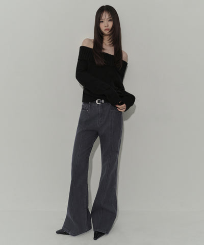 MUSINSA STANDARD WOMAN Women's Denim Pants Charcoal Gray