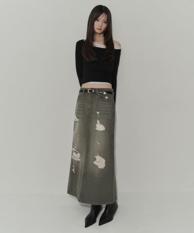 MUSINSA STANDARD WOMAN Maxi Skirt Khaki