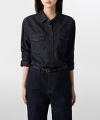 MUSINSA STANDARD WOMAN MUSINSA STANDARD WOMAN Denim Western Shirt Deep Indigo