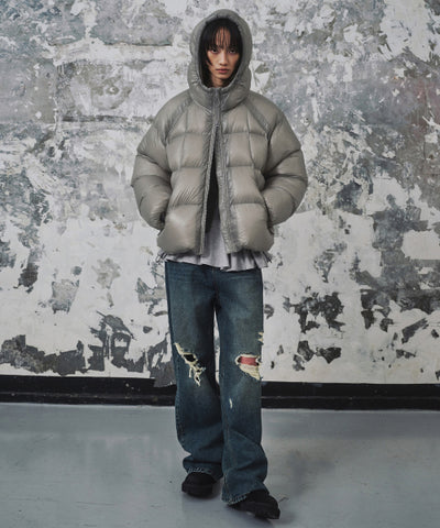 MUSINSA STANDARD WOMAN Padded Jacket Light Warm Gray