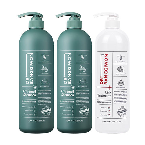 DR.BANGGIWON DR.BANGGIWON Anti-smelt Shampoo 1000ml + Wrap Treatment 1000ml