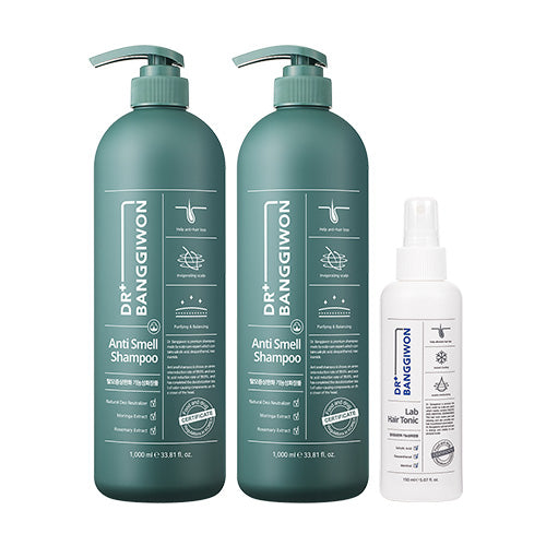 DR.BANGGIWON Anti-smell shampoo 1000mlx2+wrap hair tonic 150ml