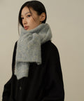 MUSINSA STANDARD WOMAN MUSINSA STANDARD WOMAN Women's Boucle Knit Muffler [Blue Gray]