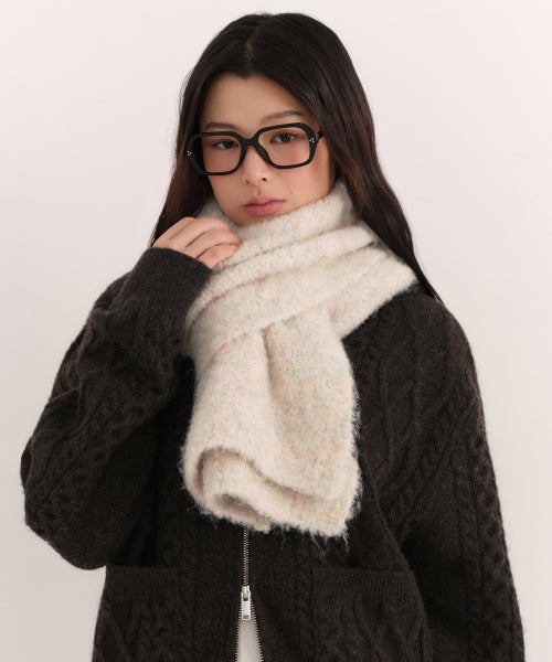 MUSINSA STANDARD WOMAN MUSINSA STANDARD WOMAN Women's Boucle Knit Muffler [Ivory]