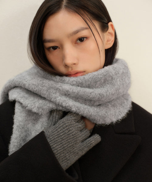 MUSINSA STANDARD WOMAN MUSINSA STANDARD WOMAN Women's Knit Muffler [Gray]