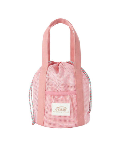 MESH BUCKET BAG-PINK