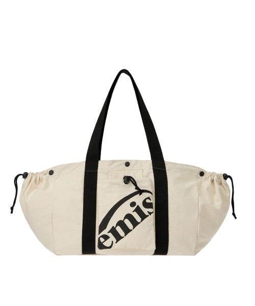 EMIS PACKABLE COTTON TOTE BAG-ECRU