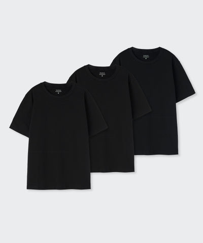 MUSINSA STANDARD WOMAN Women's Basic Crew Neck T-Shirt 3 Pack