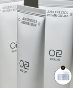 WOLLYO [1+1] Azulene Cica Trace Cream 55g x 2 (+ Free mini cleansing balm)