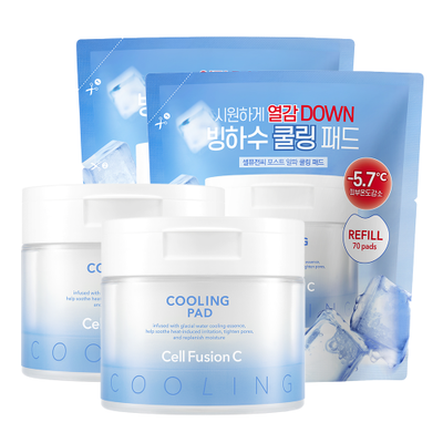 2 cooling pads (70 sheets) + 2 cooling refill pouches (70 sheets)