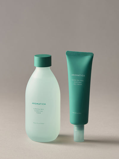 [Trouble soothing care] Super tea tree toner + soothing gel cream set