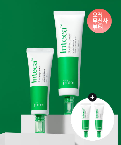 MAKEPREM [Total 242ml] Inteca Soothing Cream 80ml+100ml