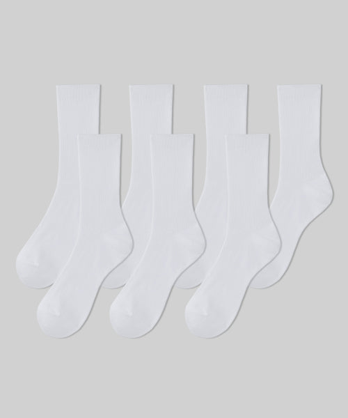 MUSINSA STANDARD WOMAN MUSINSA STANDARD WOMAN Women's Fine Ribbed Crew Socks 7 Pack