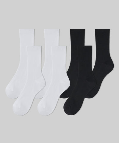 MUSINSA STANDARD WOMAN Women's Fine Ribbed Crew Socks 7 Pack