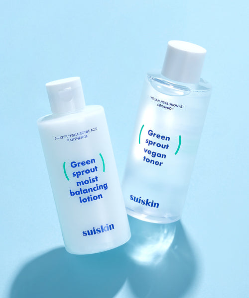 SUISKIN Young Sprout Clean Toner 200ml + Lotion 210ml