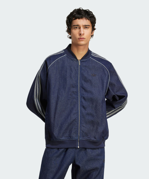 ADIDAS ADIDAS Superstar Loose Denim Track Top - Size