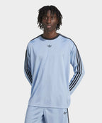 ADIDAS ADIDAS T-Shirt Jacquard Long Sleeve - Ash Blue:Black