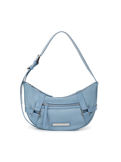 MATIN KIM Fabric Arc Hobo Bag Smoke Blue