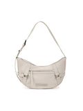 MATIN KIM MATIN KIM Fabric Arc Hobo Bag in Light Grey